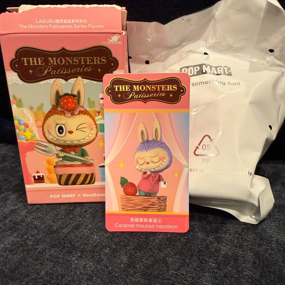 CONFIRMED POP MART The Monsters Patisseries Series Caramel Mousse Napoleon